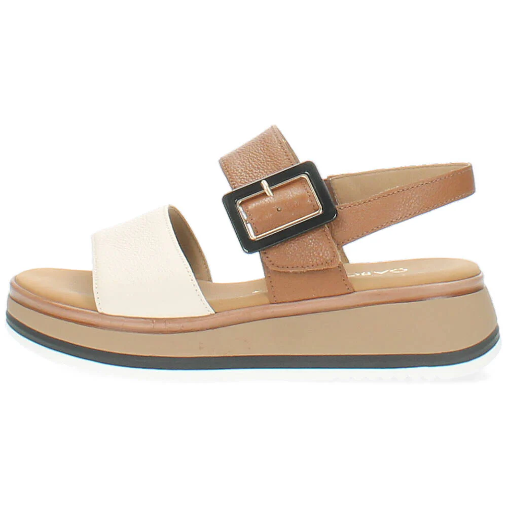 beige/cognac sandaal - Image 2