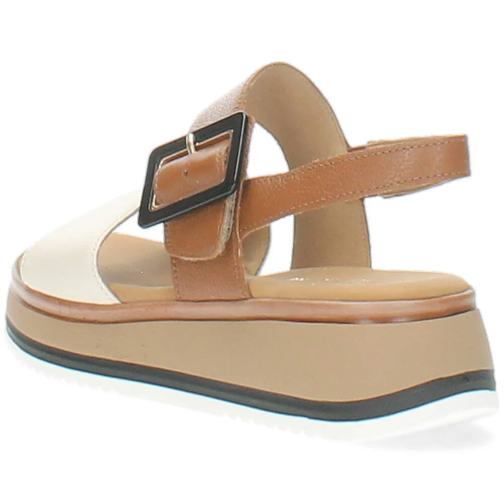beige/cognac sandaal - Image 6