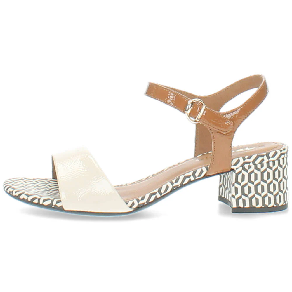 beige/cognac sandaal - Image 2