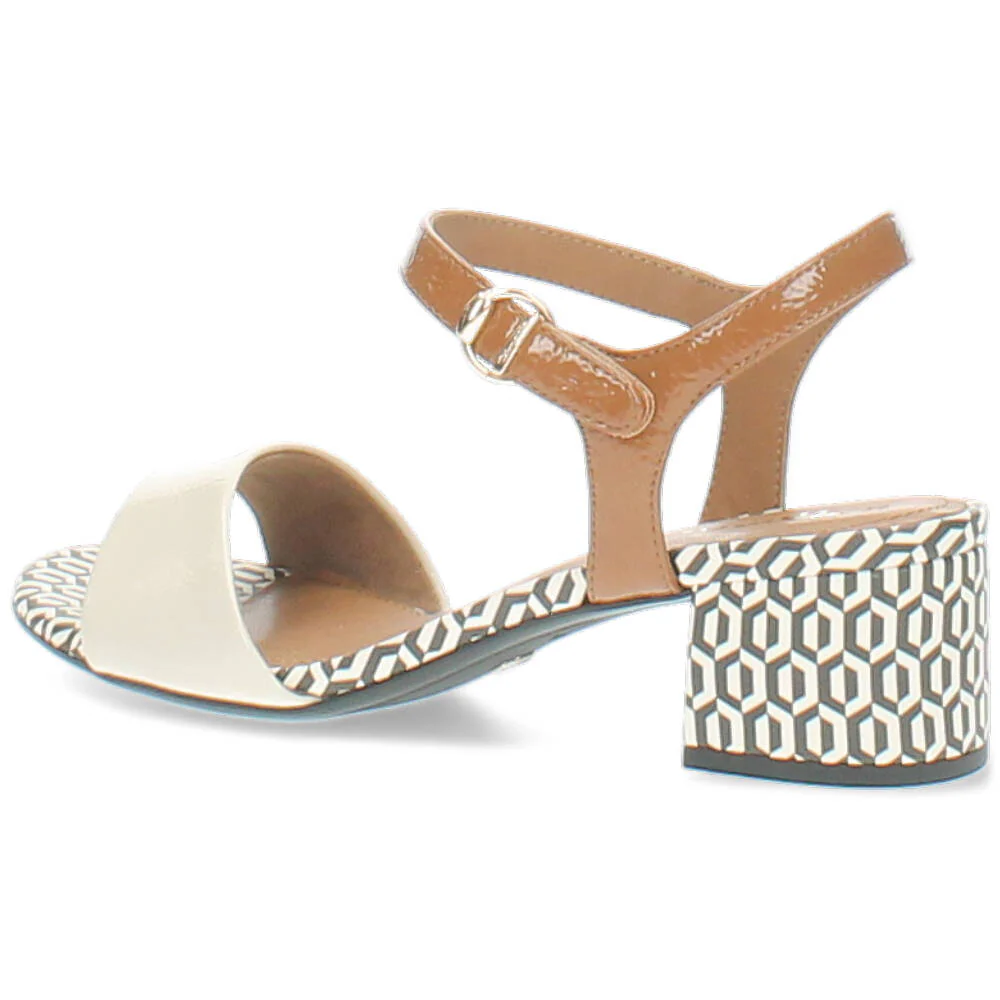 beige/cognac sandaal - Image 3