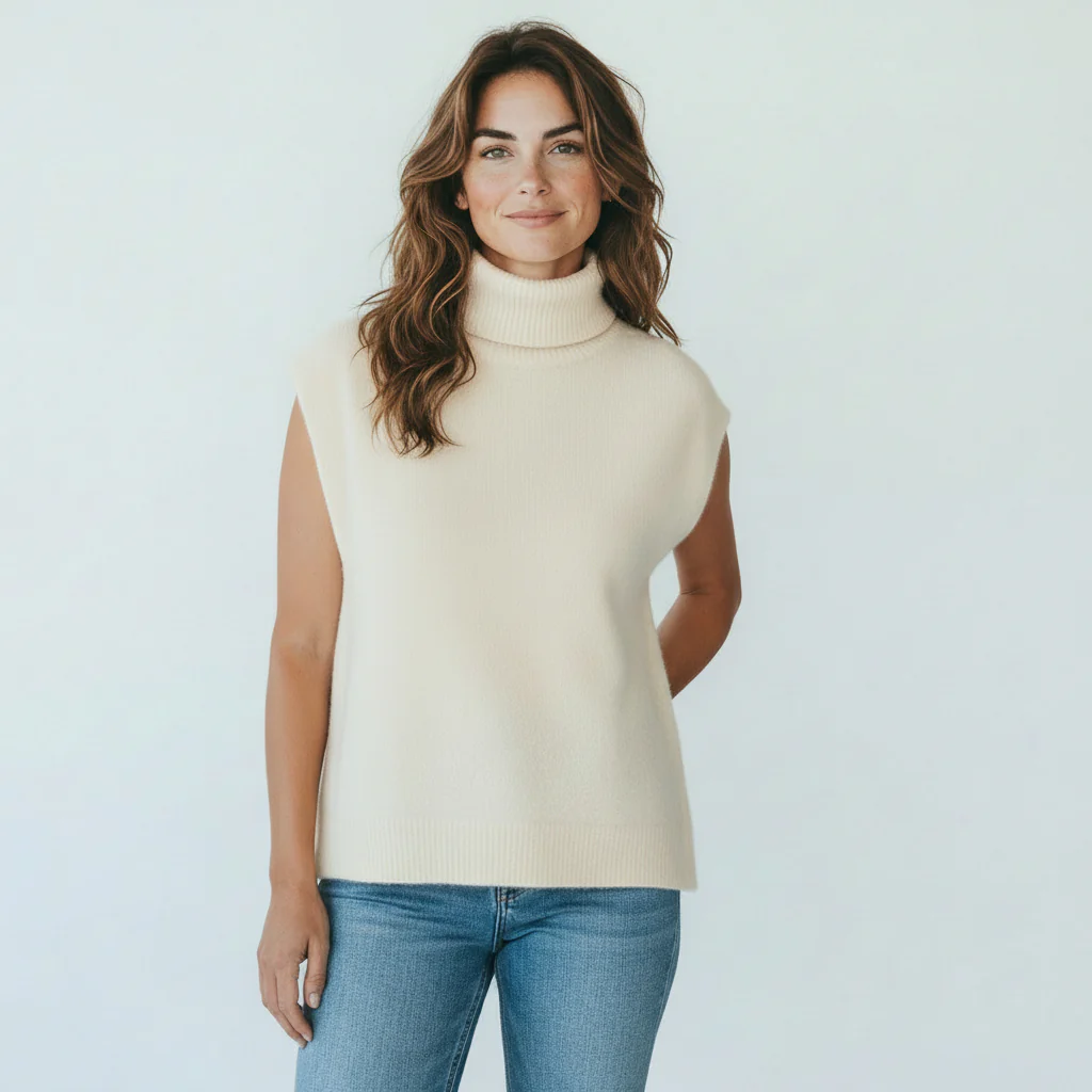 beige debardeur