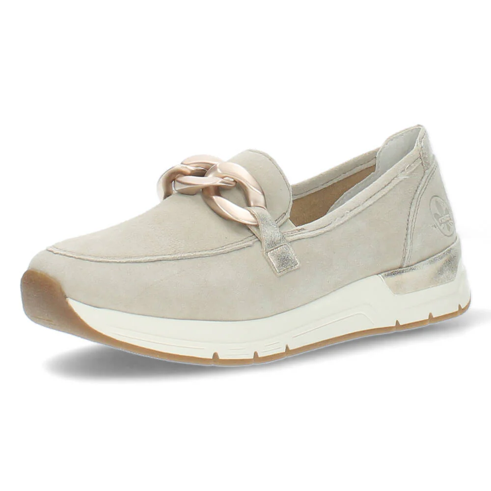 Beige loafers