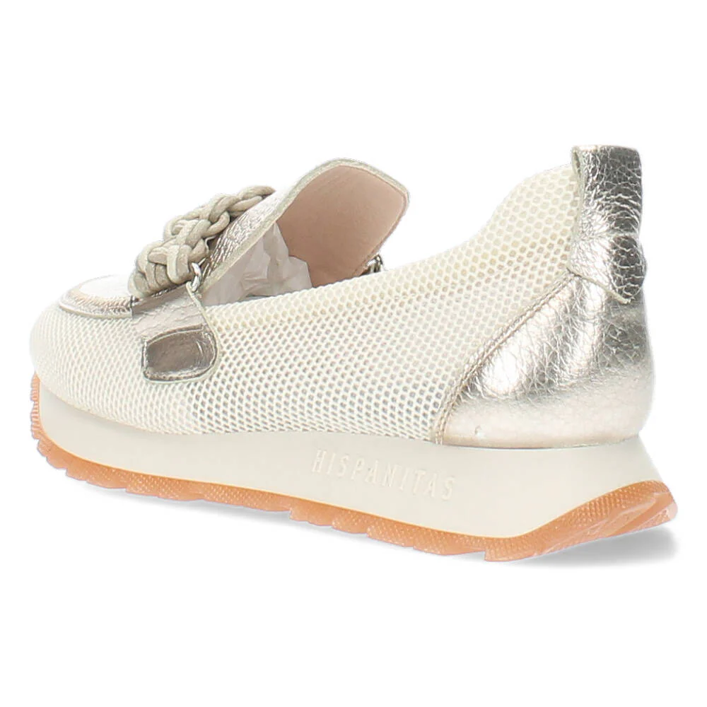 Beige/metallic sneakers - Image 2