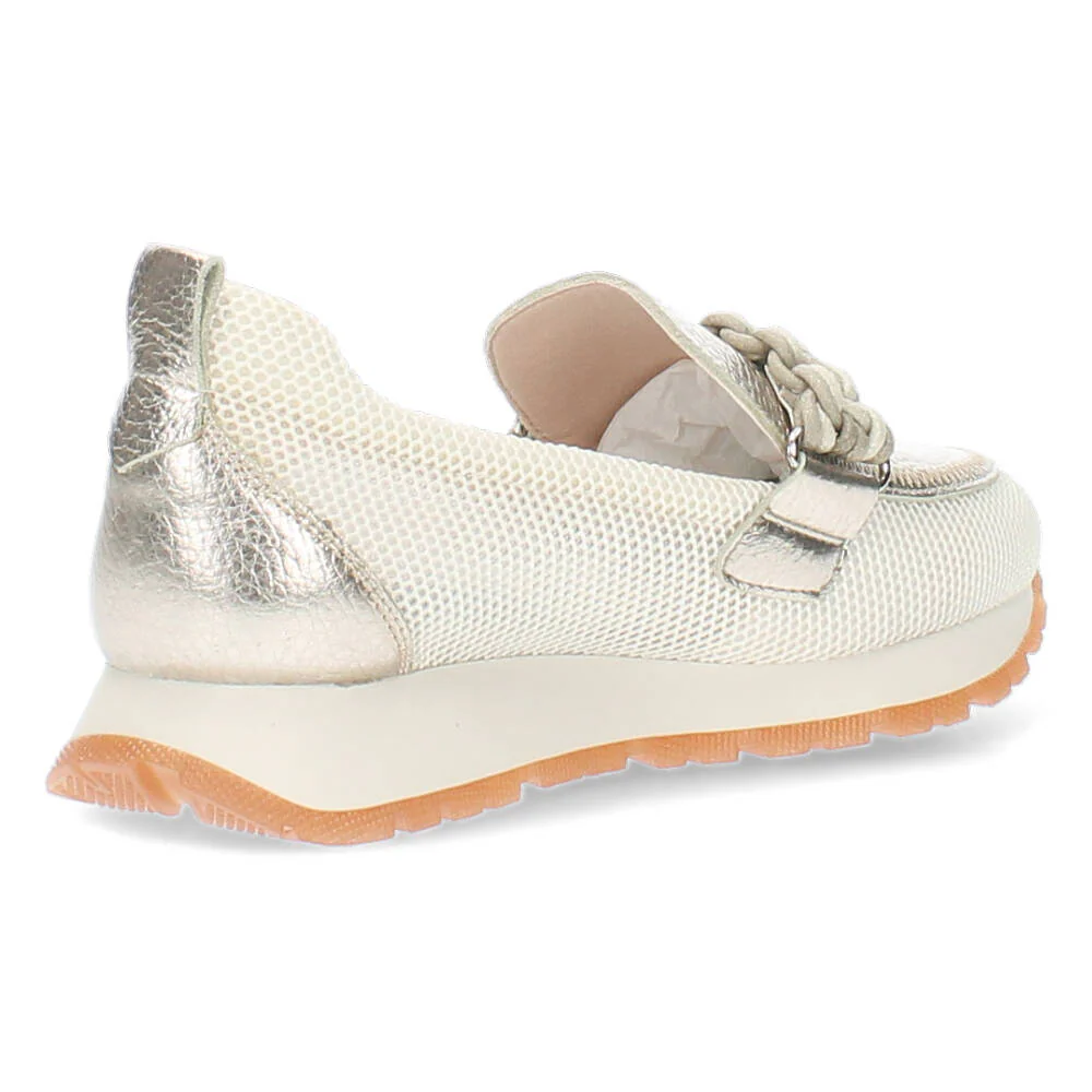 Beige/metallic sneakers - Image 3
