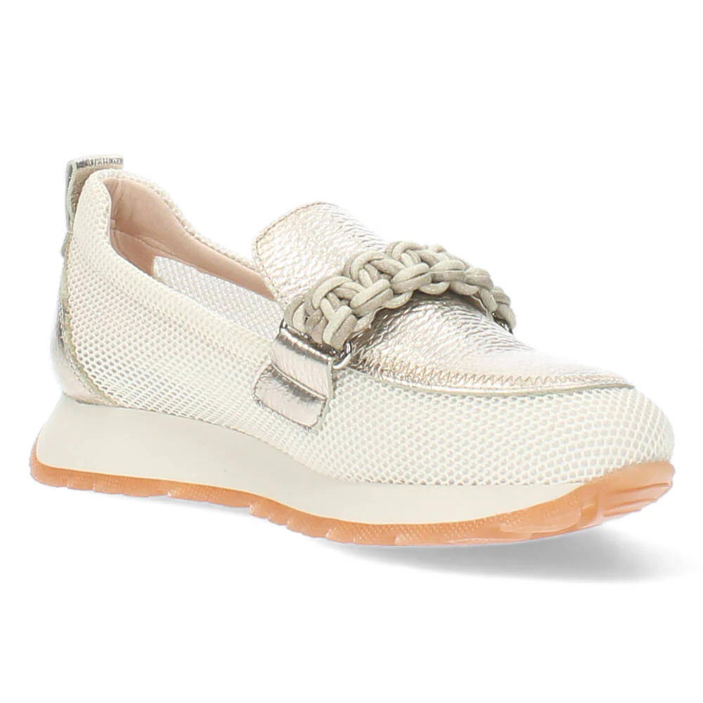 Beige/metallic sneakers - Image 4