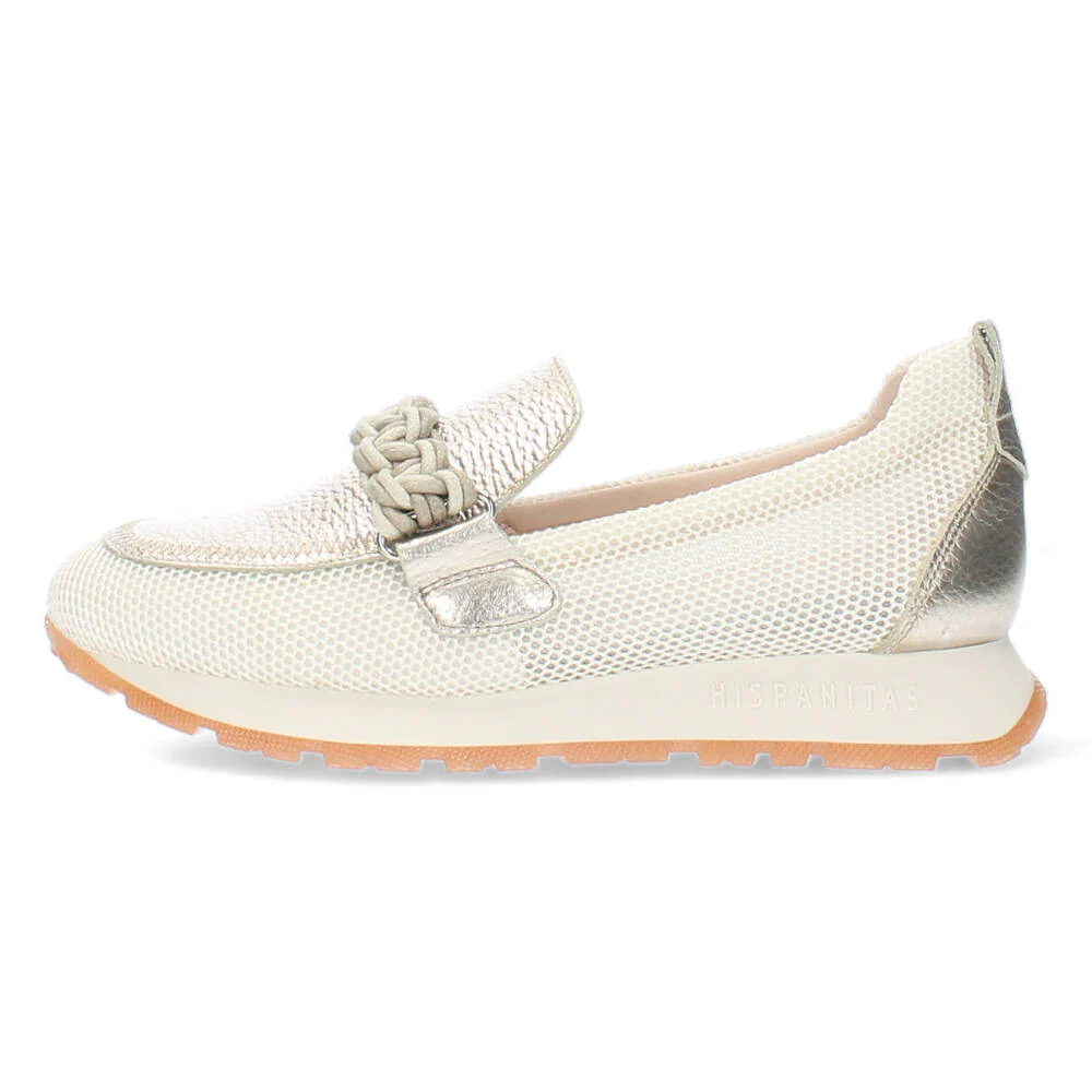 Beige/metallic sneakers - Image 5