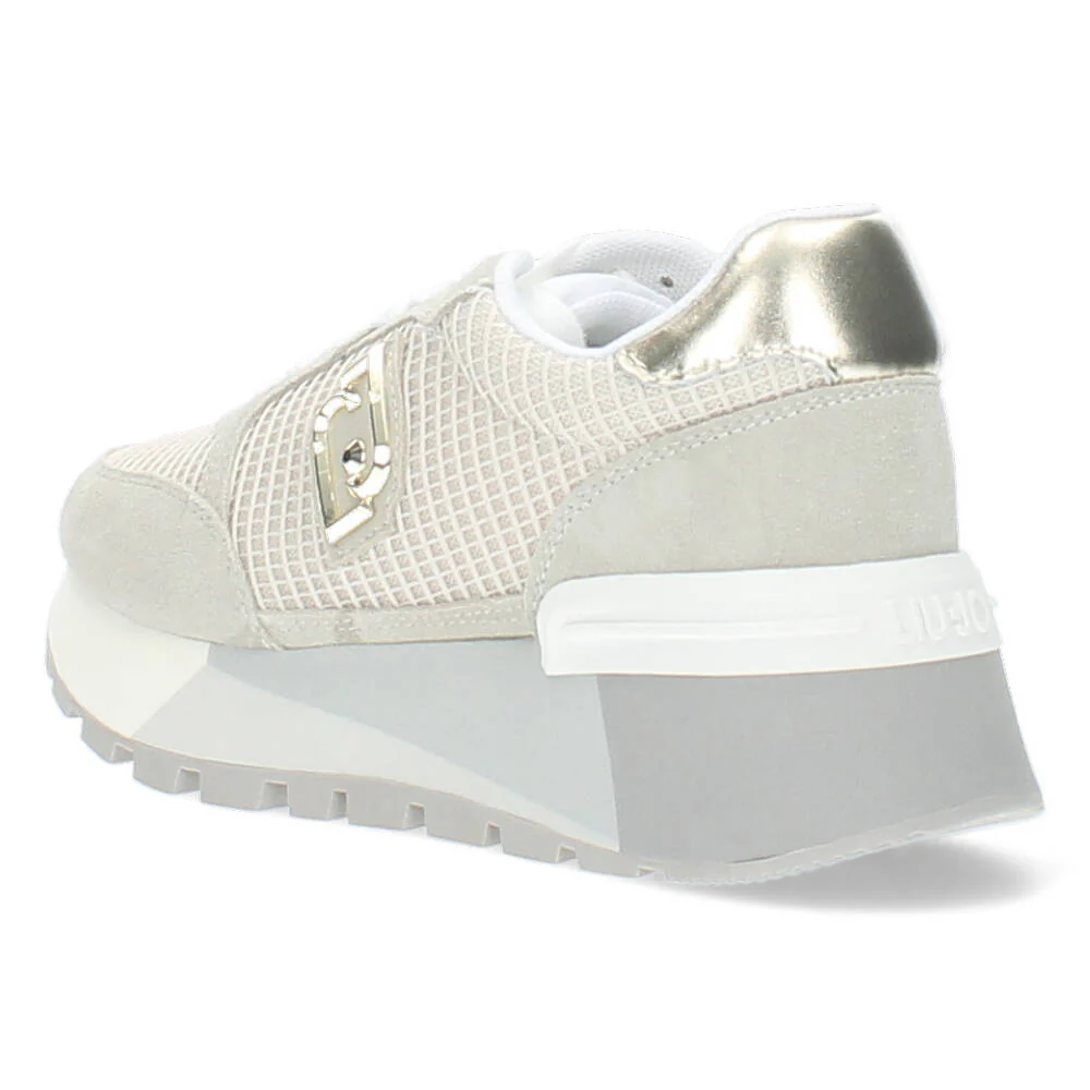 Beige plateau sneakers - Image 2