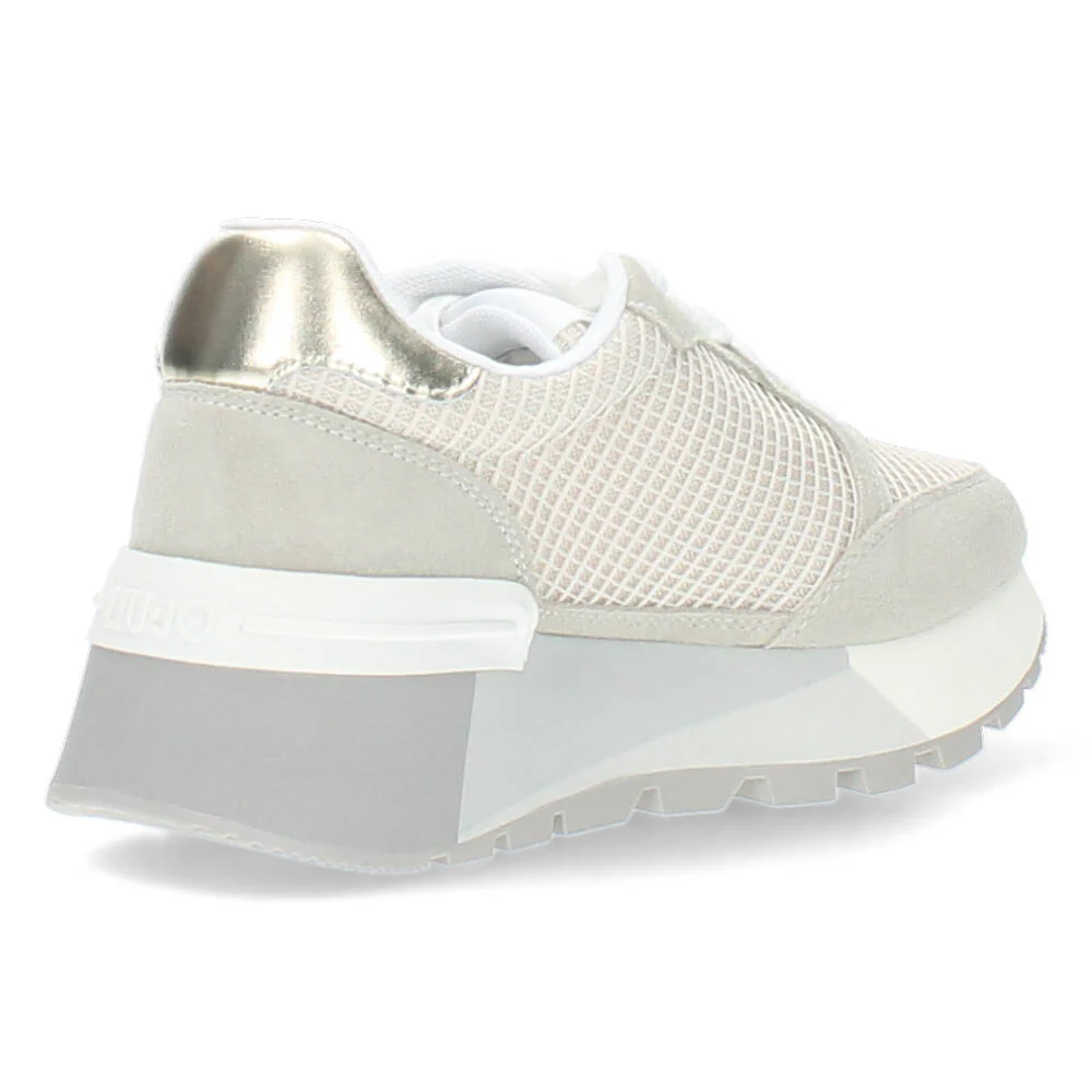 Beige plateau sneakers - Image 3
