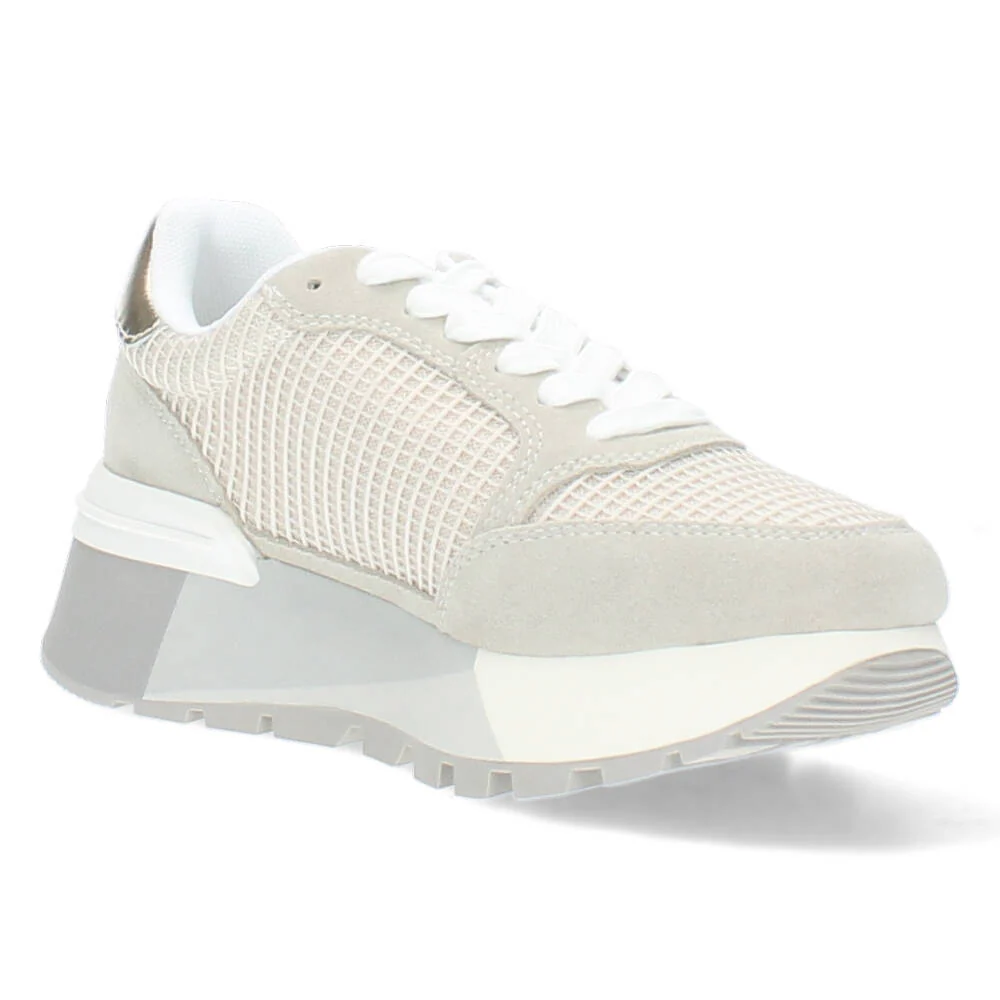 Beige plateau sneakers - Image 4