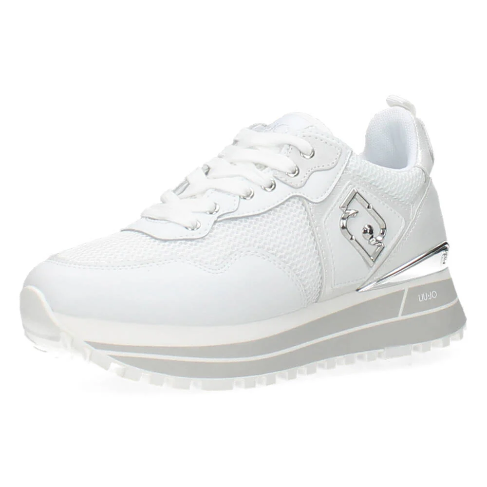 Beige plateau sneakers