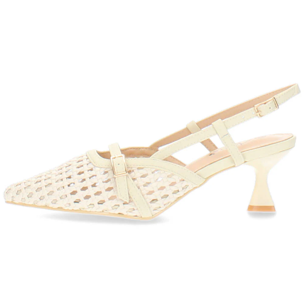 beige slingback - Image 2