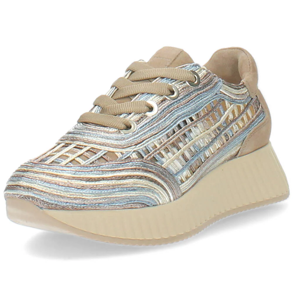 blauwe sneaker