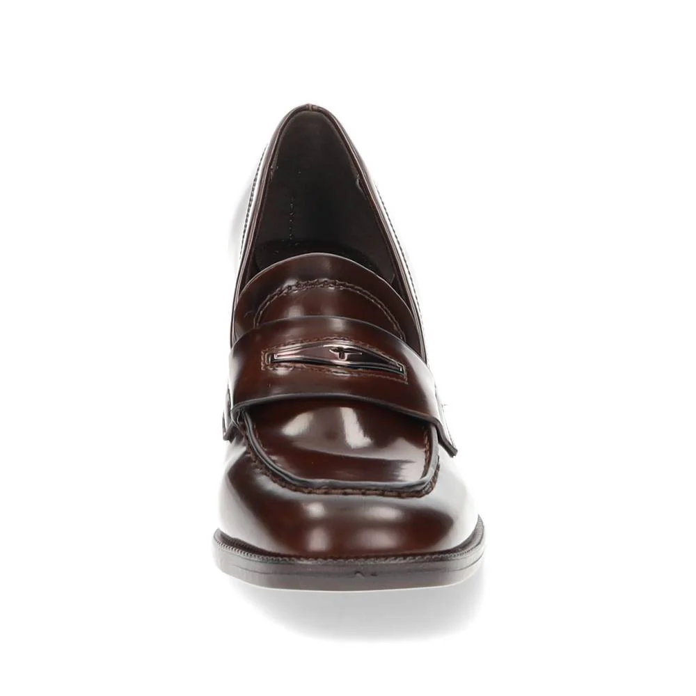 bruine mocassin op hak - Image 7