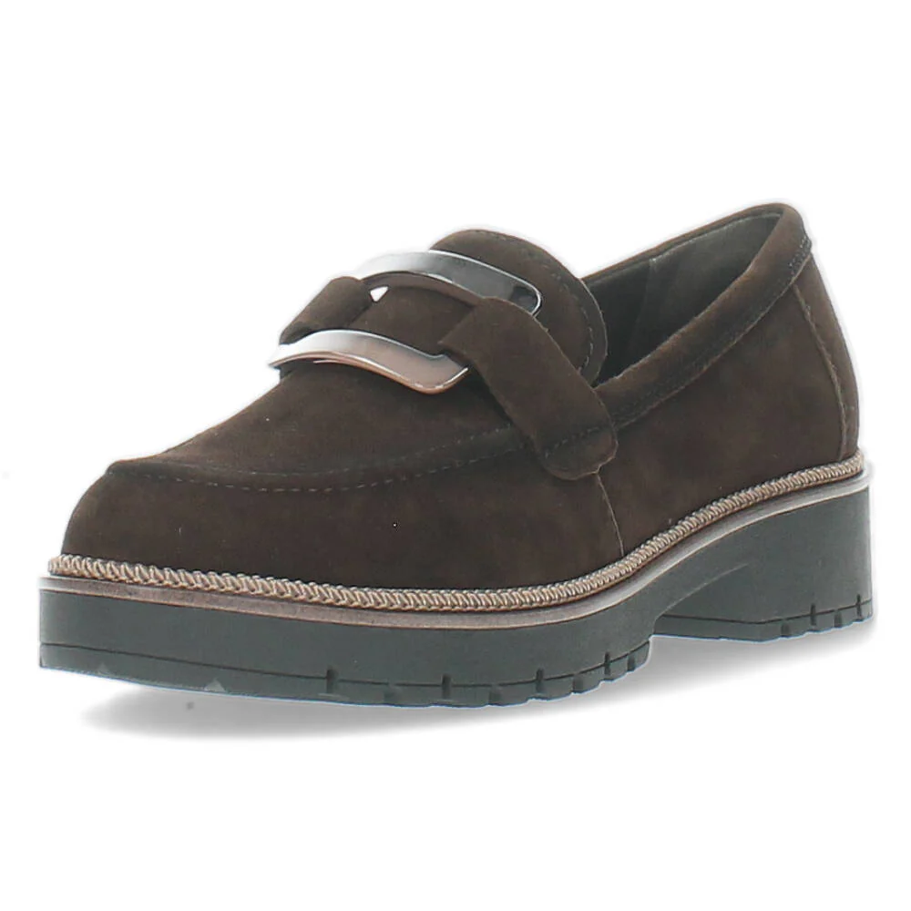 Bruine mocassins