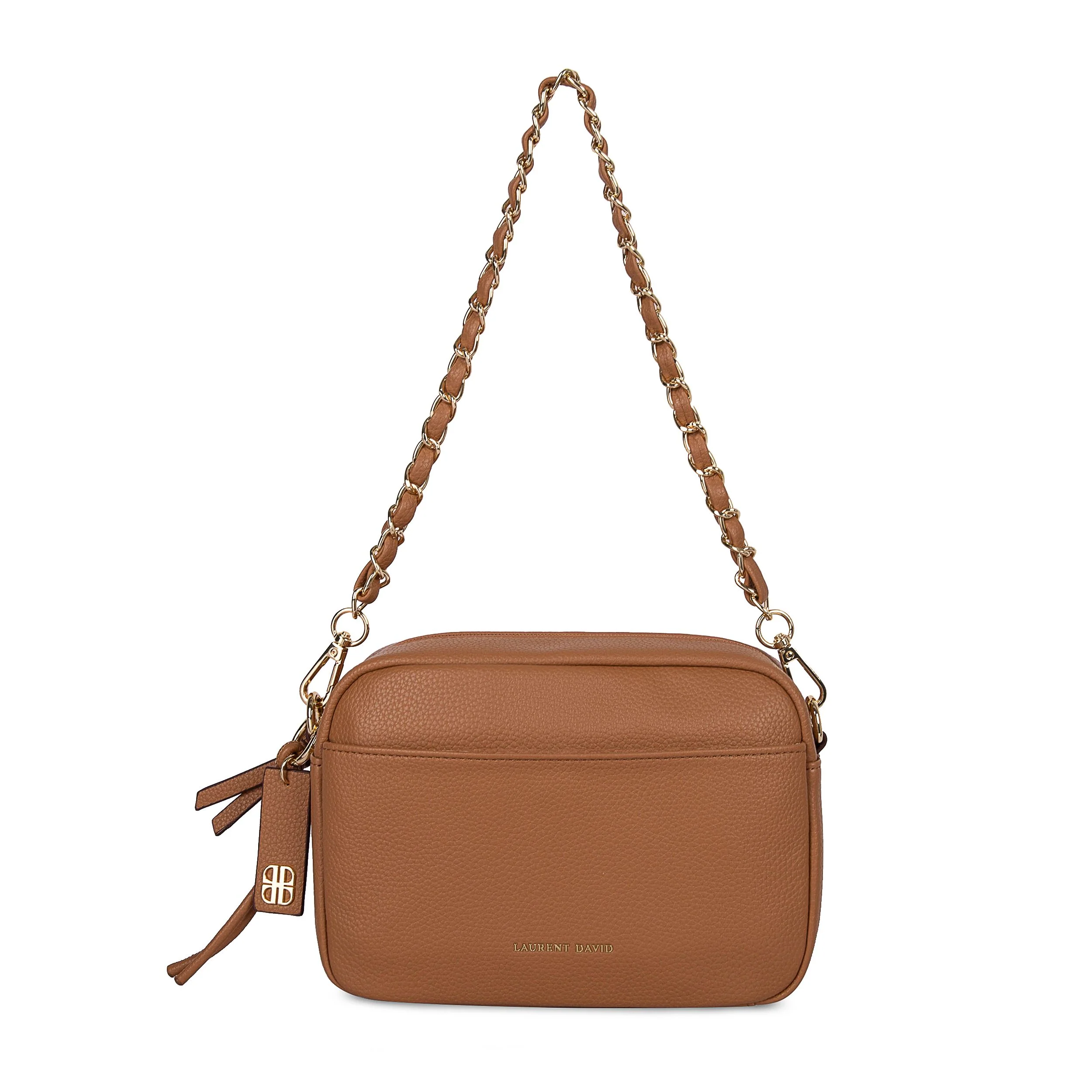 cognac handtas