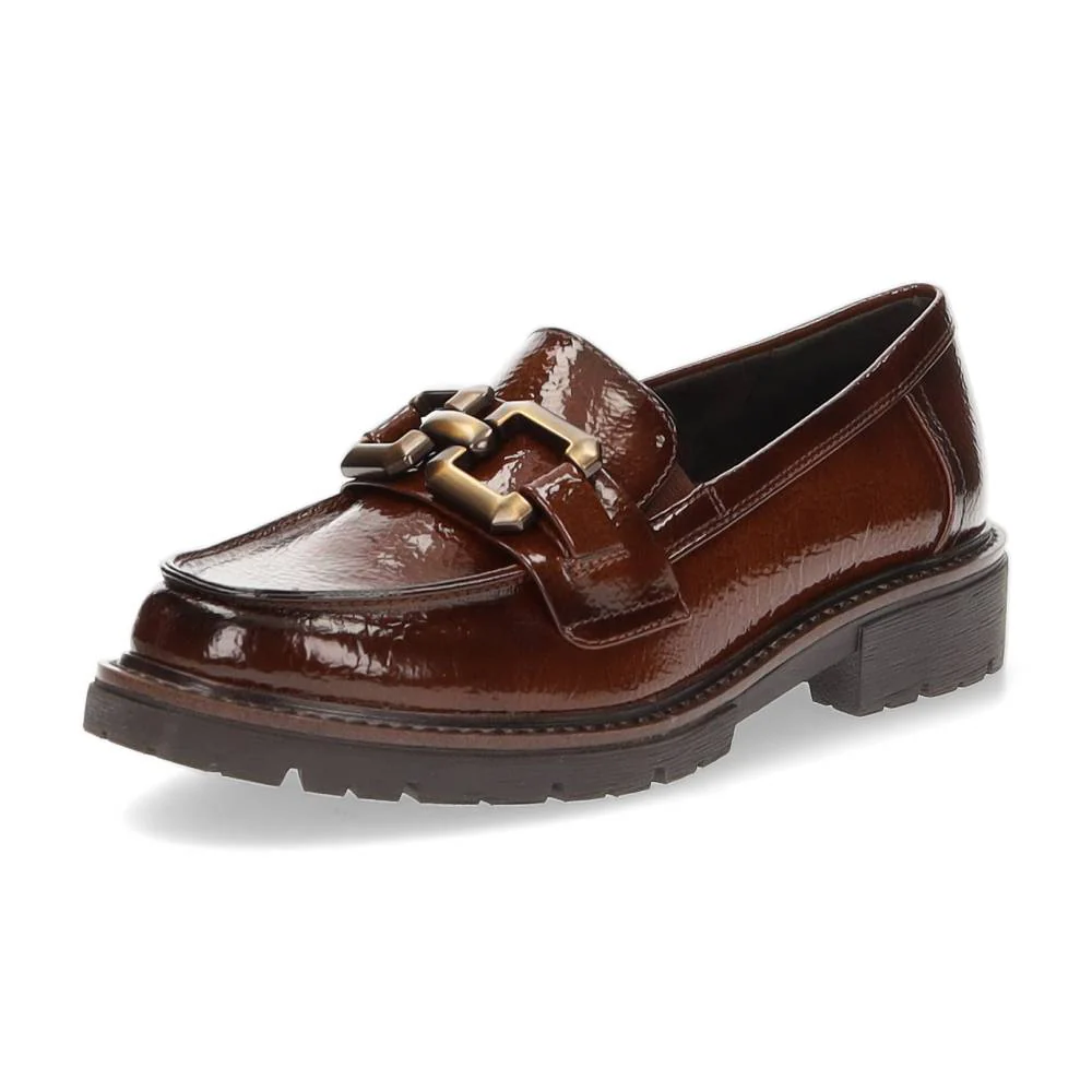 cognac mocassin