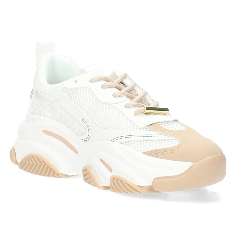 Crème kleurige sneakers - Image 4