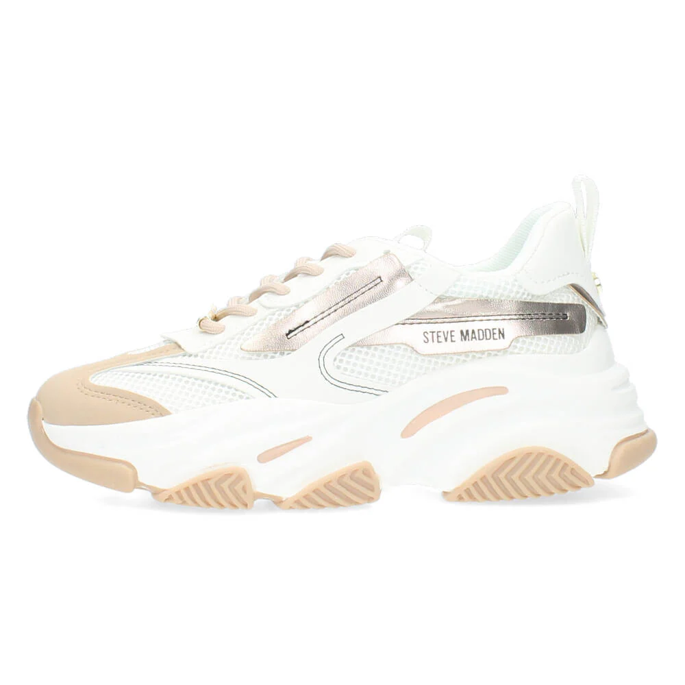 Crème kleurige sneakers - Image 5