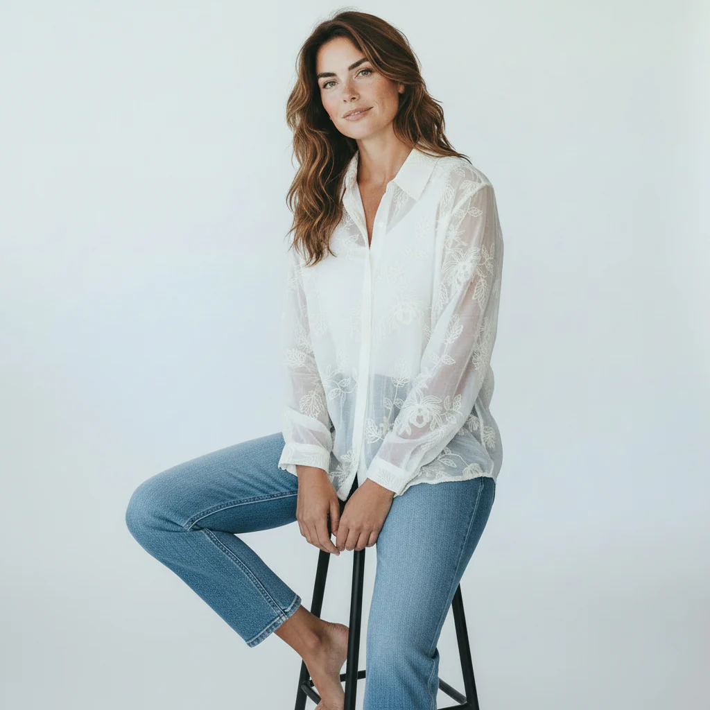 ecru blouse