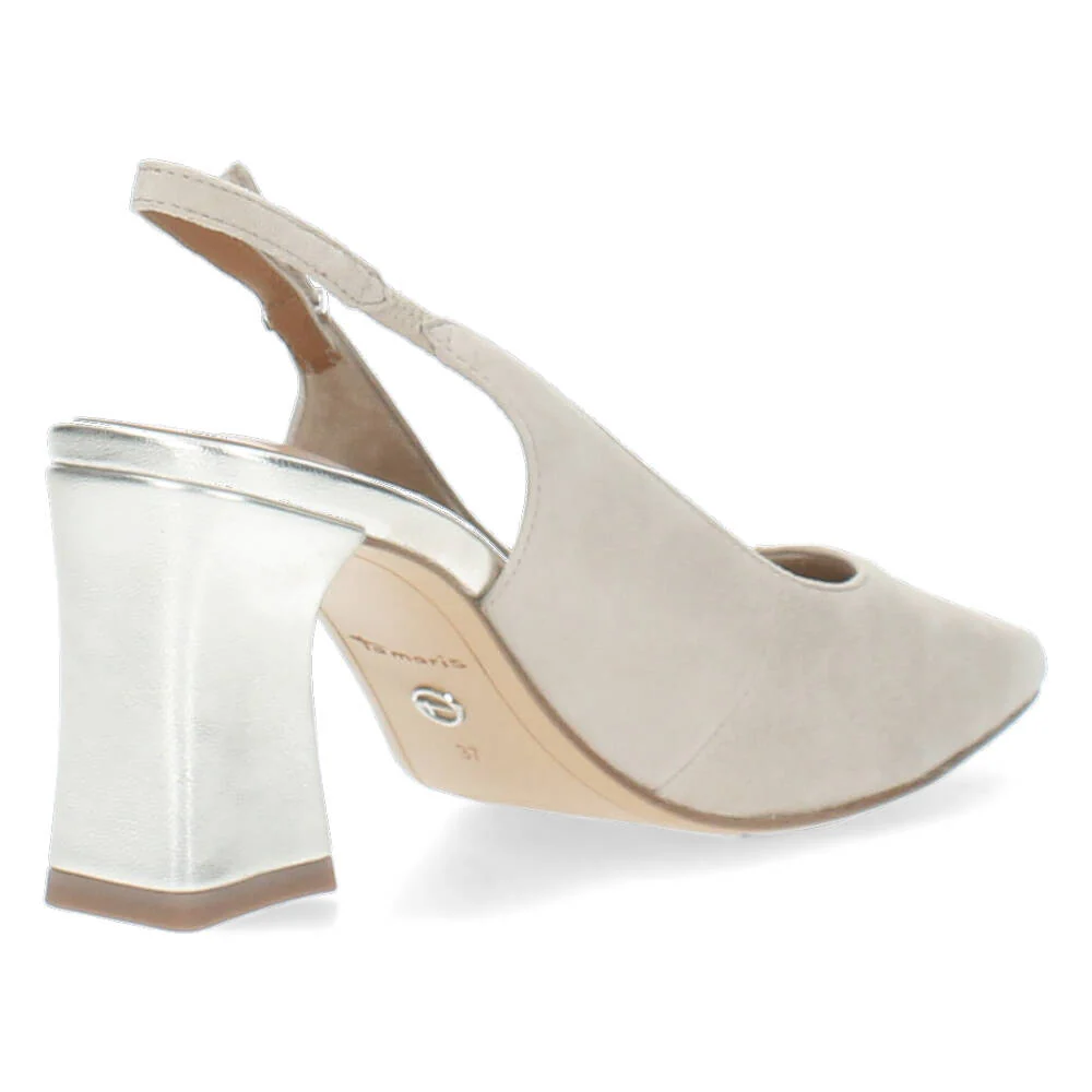 Grijs/beige slingbacks - Image 3