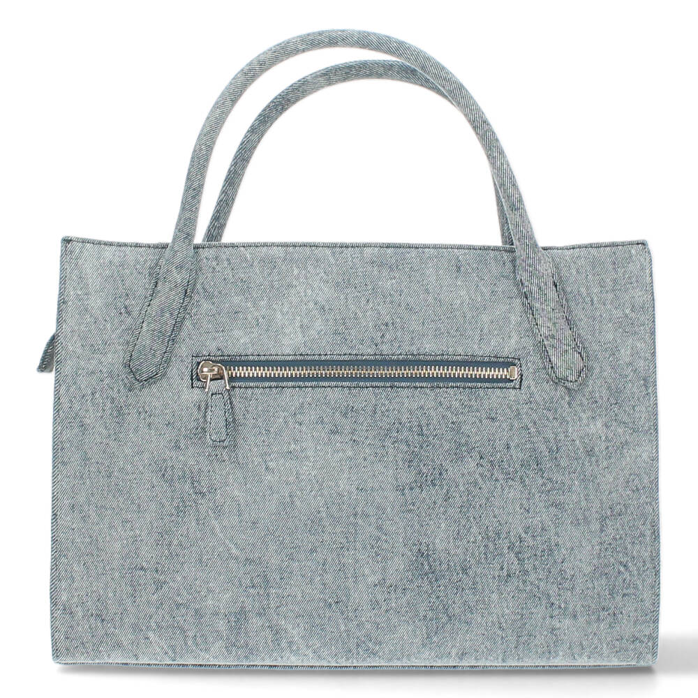 jeanskleurige handtas - Image 2