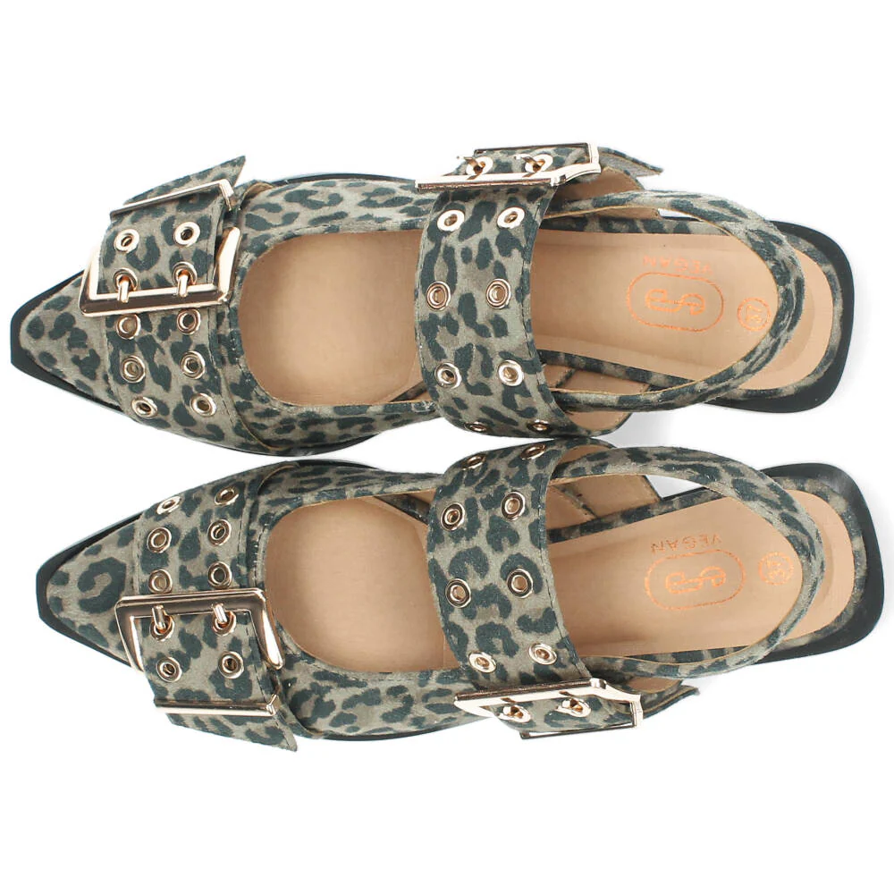 luipaarprint slingback - Image 3
