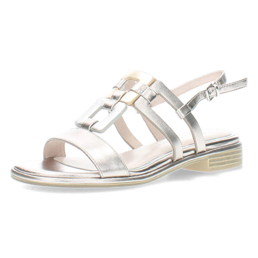 Metalic sandalen