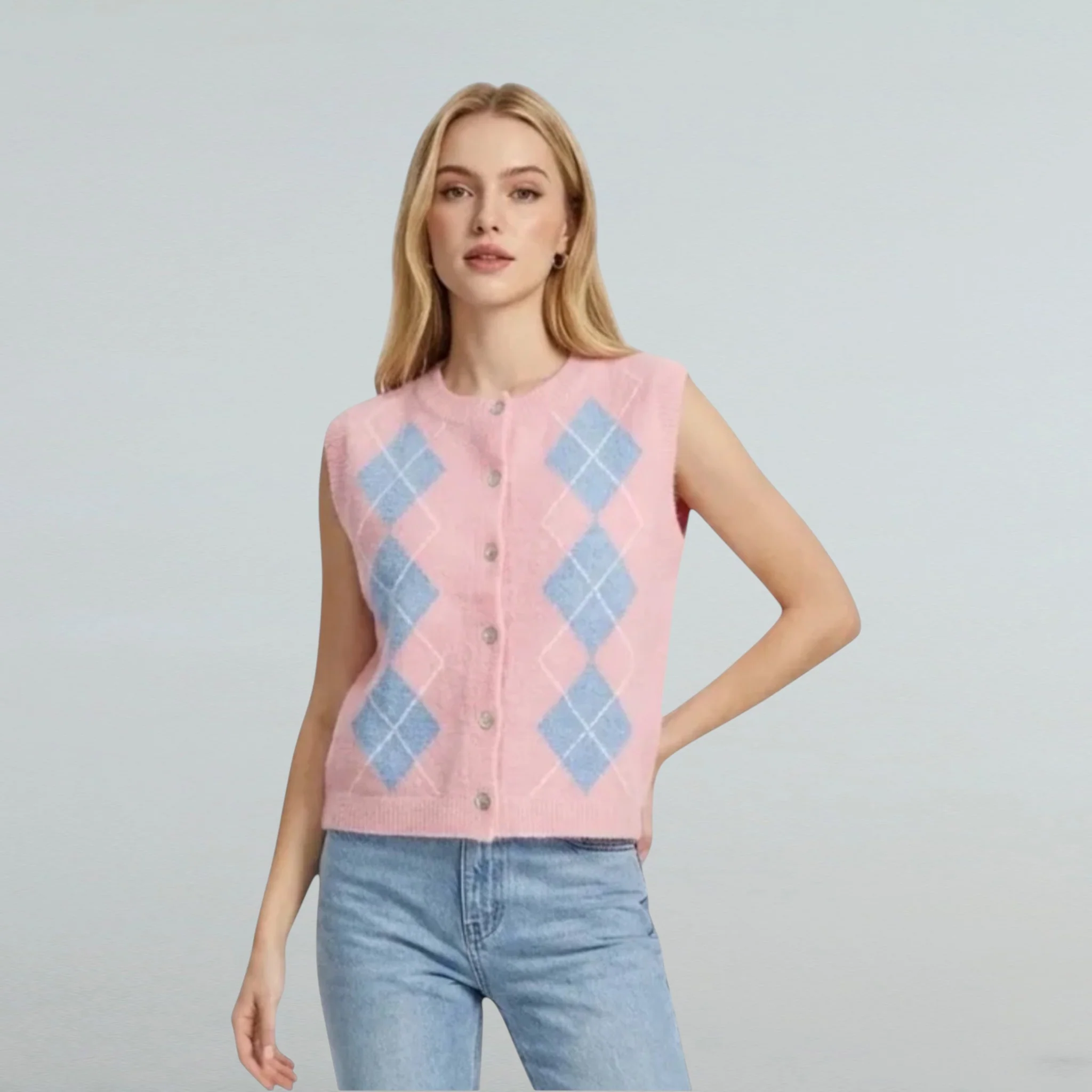 roze gilet