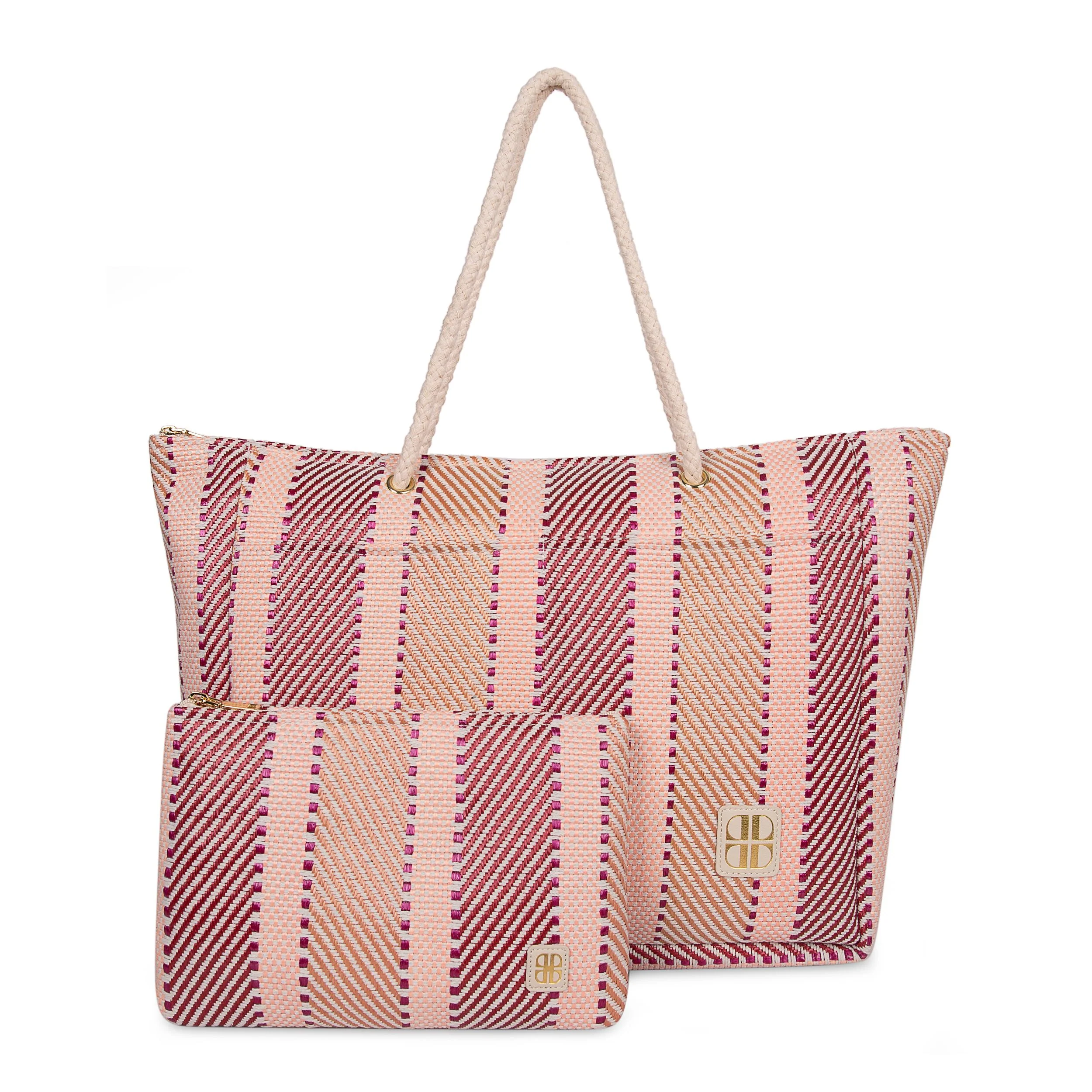 roze handtas