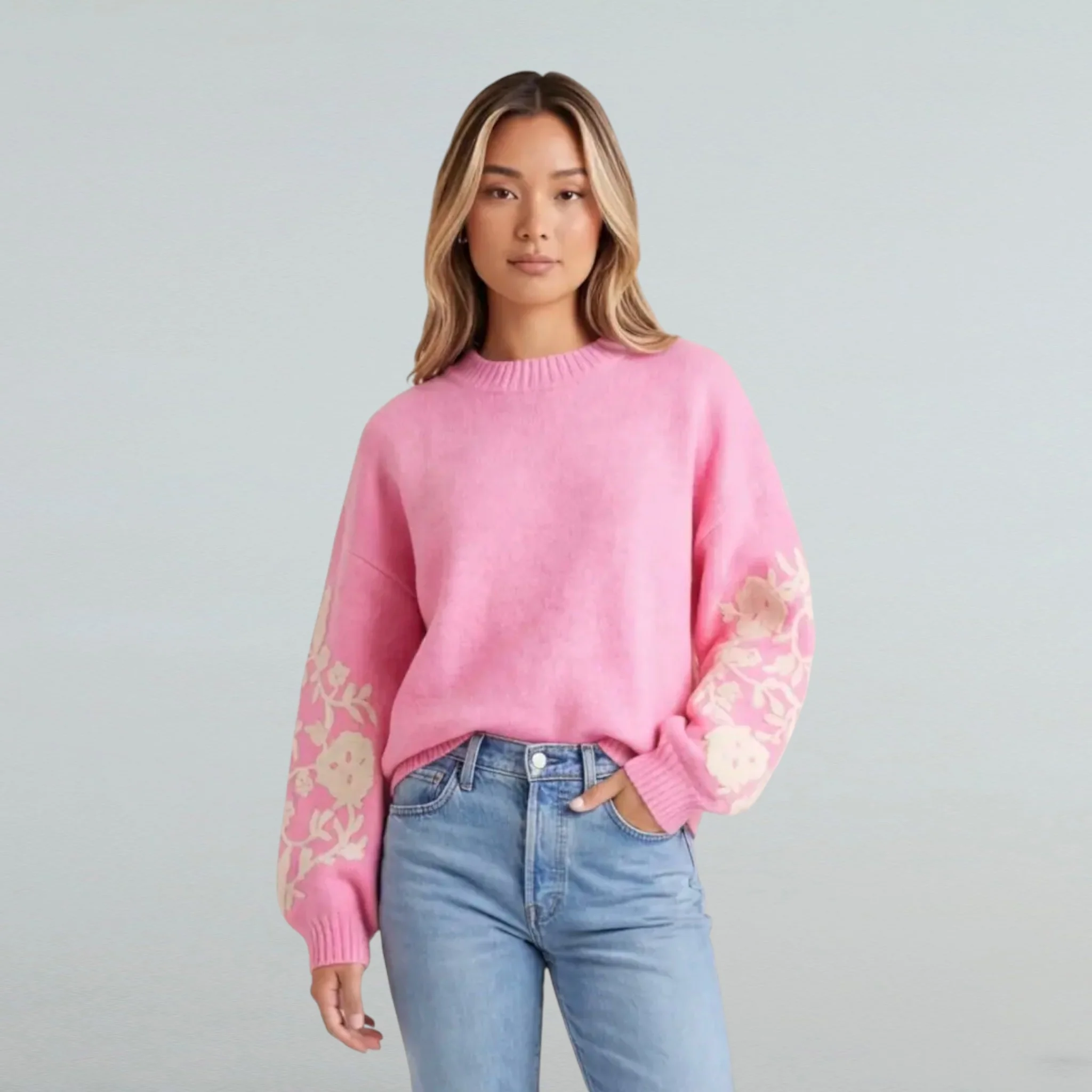 roze trui