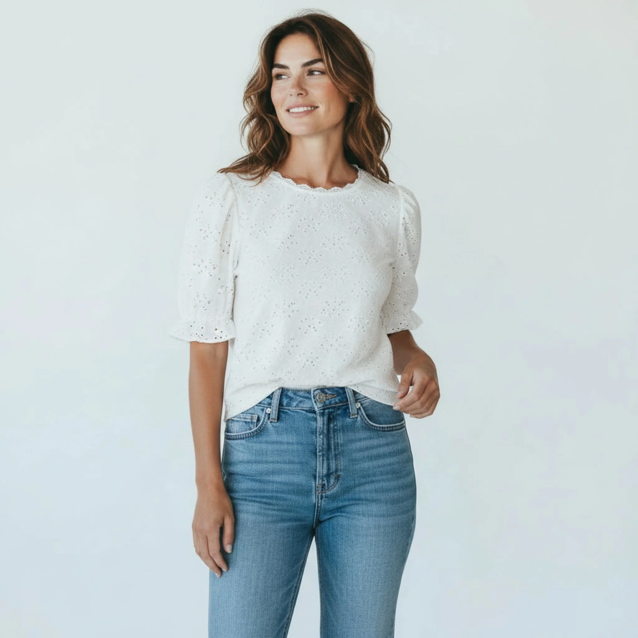 witte t-shirt