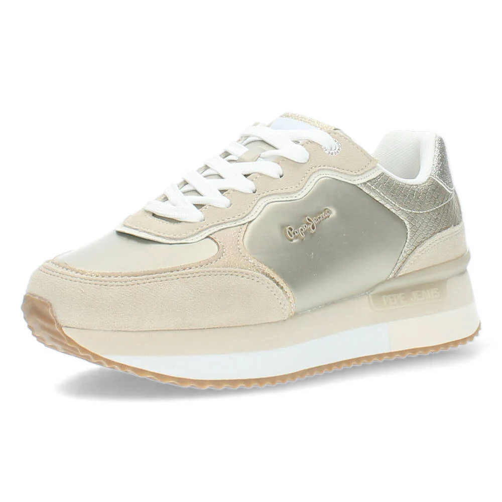 Zandkleurige sneakers