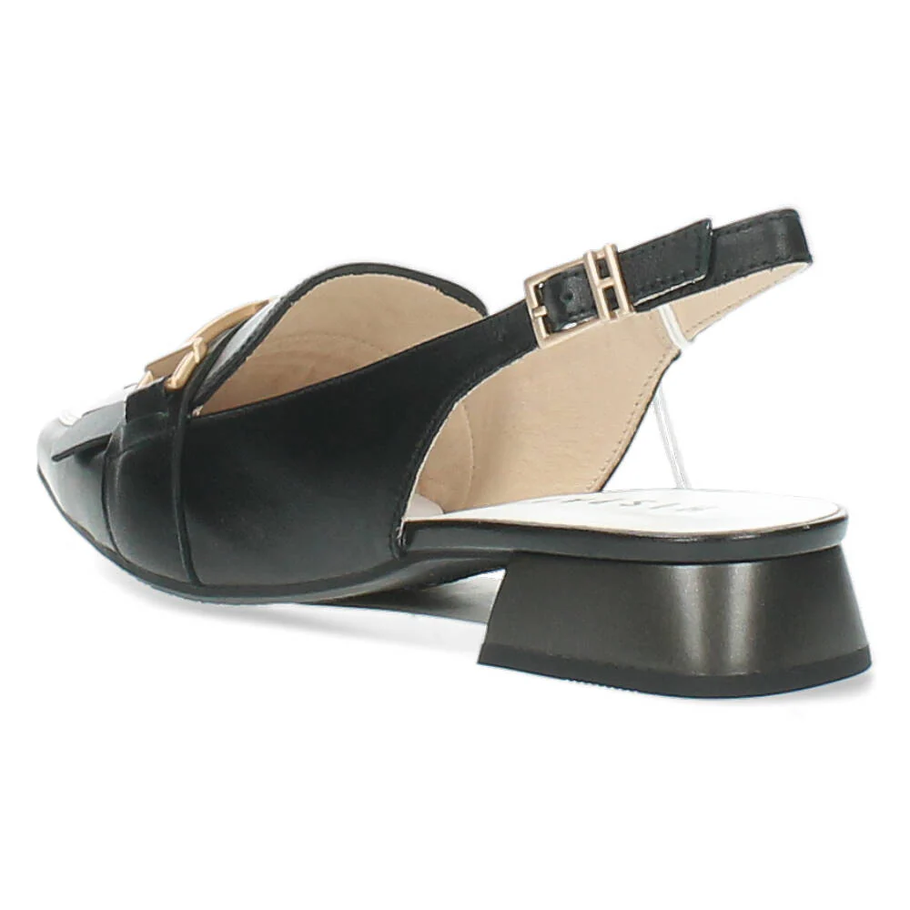 Zwart/Witte slingbacks - Image 2