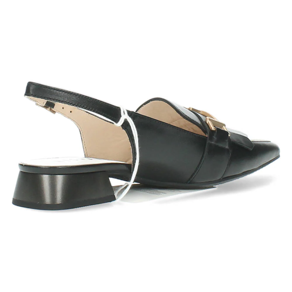 Zwart/Witte slingbacks - Image 3