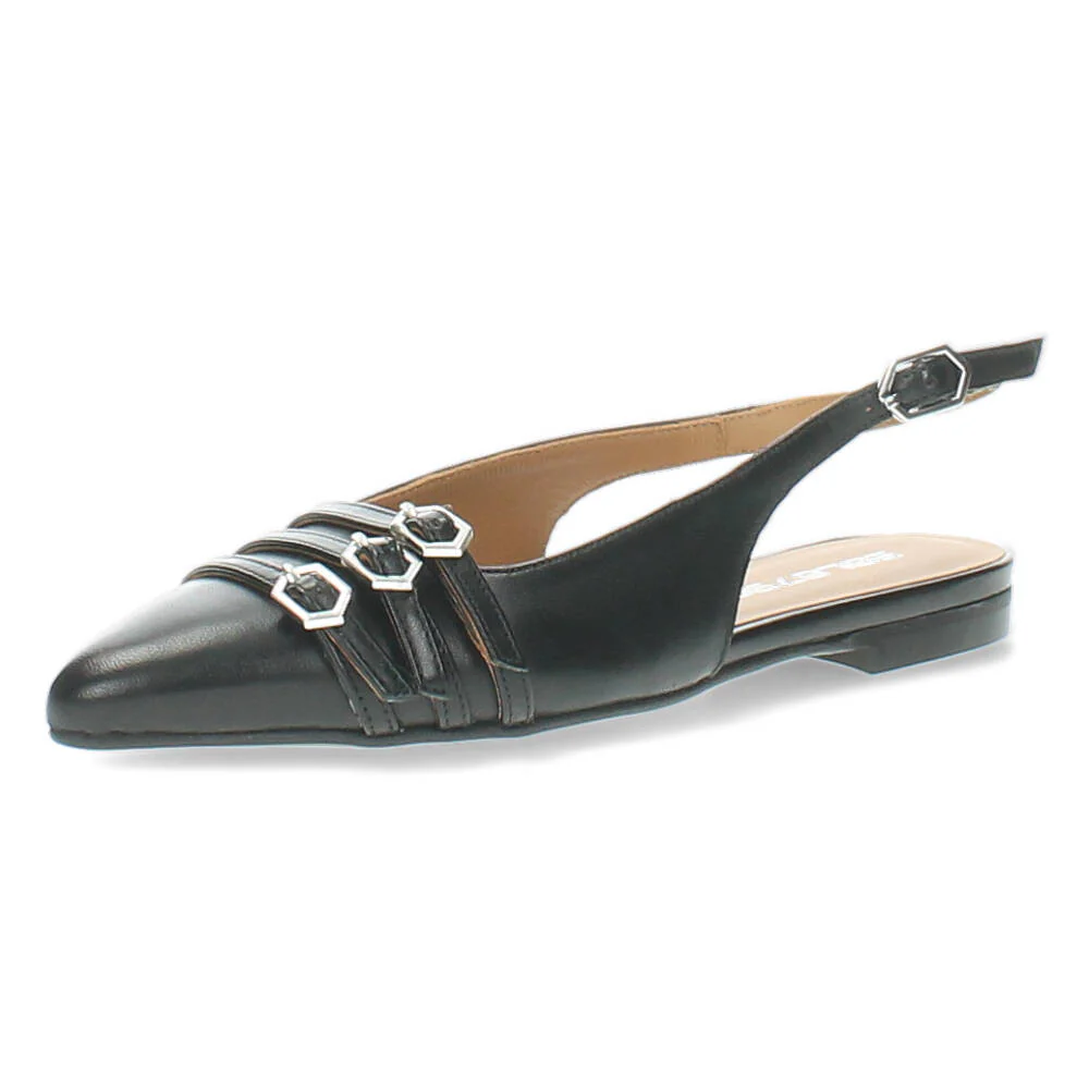 Zwarte slingbacks