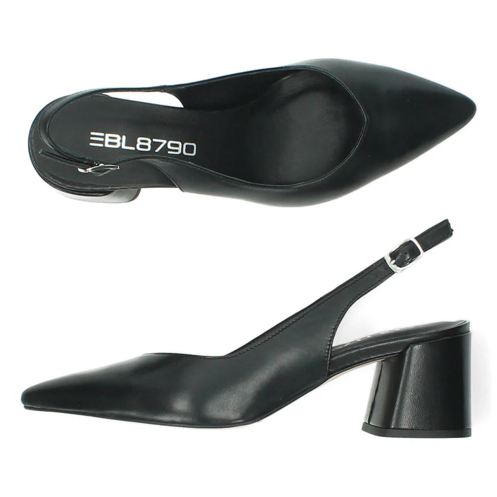 Zwarte slingbacks - Image 6