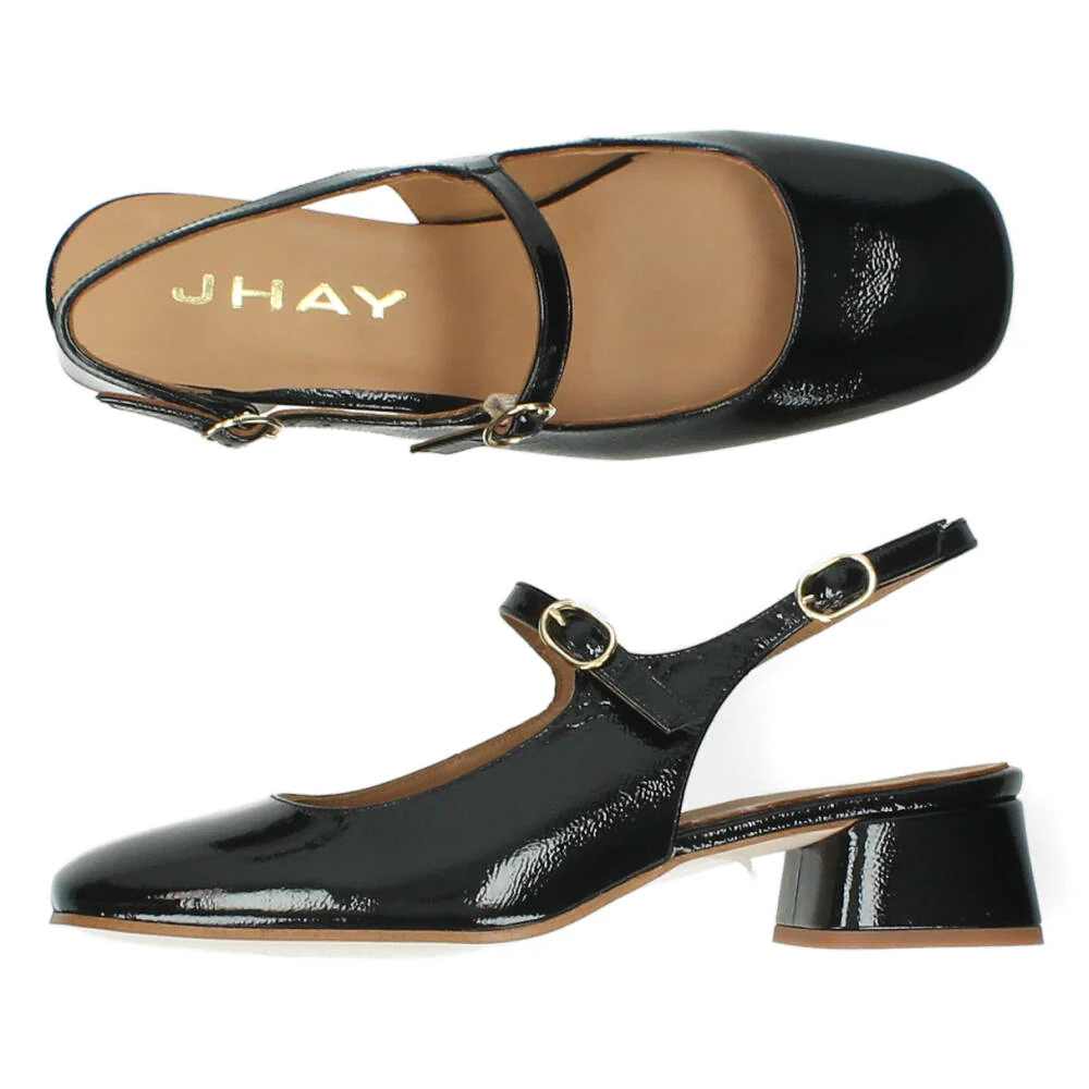 Zwarte slingbacks - Image 6