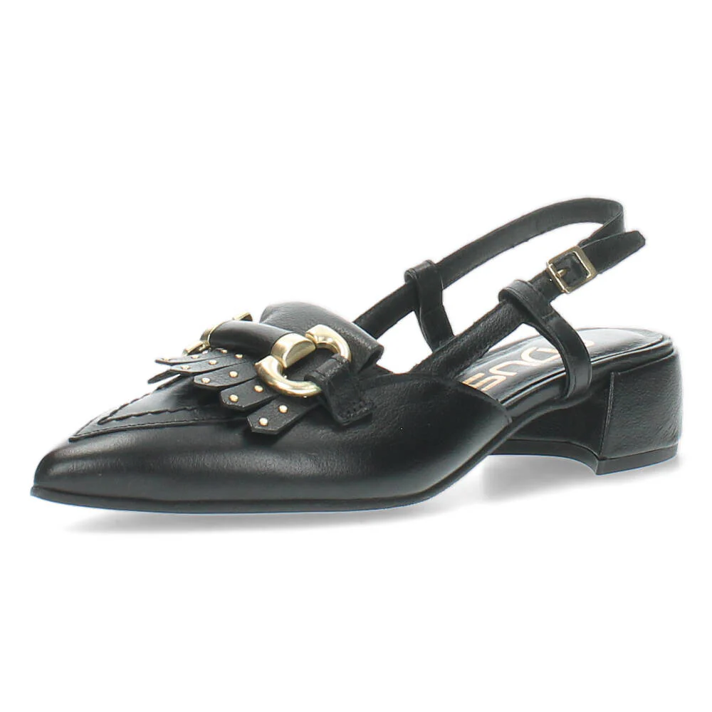 Zwarte slingbacks